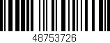 Código de barras (EAN, GTIN, SKU, ISBN): '48753726'