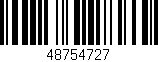 Código de barras (EAN, GTIN, SKU, ISBN): '48754727'