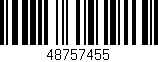Código de barras (EAN, GTIN, SKU, ISBN): '48757455'