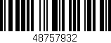 Código de barras (EAN, GTIN, SKU, ISBN): '48757932'
