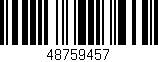 Código de barras (EAN, GTIN, SKU, ISBN): '48759457'