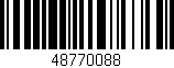 Código de barras (EAN, GTIN, SKU, ISBN): '48770088'