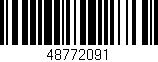 Código de barras (EAN, GTIN, SKU, ISBN): '48772091'