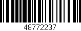 Código de barras (EAN, GTIN, SKU, ISBN): '48772237'