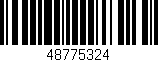 Código de barras (EAN, GTIN, SKU, ISBN): '48775324'