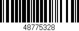Código de barras (EAN, GTIN, SKU, ISBN): '48775328'