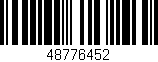 Código de barras (EAN, GTIN, SKU, ISBN): '48776452'