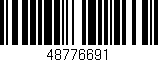 Código de barras (EAN, GTIN, SKU, ISBN): '48776691'