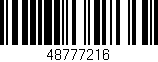 Código de barras (EAN, GTIN, SKU, ISBN): '48777216'