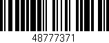 Código de barras (EAN, GTIN, SKU, ISBN): '48777371'