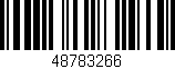 Código de barras (EAN, GTIN, SKU, ISBN): '48783266'
