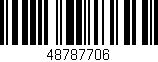 Código de barras (EAN, GTIN, SKU, ISBN): '48787706'