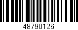 Código de barras (EAN, GTIN, SKU, ISBN): '48790126'