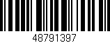 Código de barras (EAN, GTIN, SKU, ISBN): '48791397'
