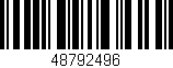 Código de barras (EAN, GTIN, SKU, ISBN): '48792496'