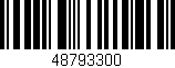 Código de barras (EAN, GTIN, SKU, ISBN): '48793300'