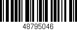 Código de barras (EAN, GTIN, SKU, ISBN): '48795046'