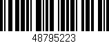 Código de barras (EAN, GTIN, SKU, ISBN): '48795223'