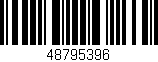 Código de barras (EAN, GTIN, SKU, ISBN): '48795396'