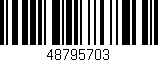 Código de barras (EAN, GTIN, SKU, ISBN): '48795703'