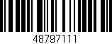 Código de barras (EAN, GTIN, SKU, ISBN): '48797111'