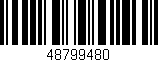 Código de barras (EAN, GTIN, SKU, ISBN): '48799480'