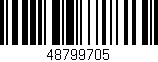 Código de barras (EAN, GTIN, SKU, ISBN): '48799705'
