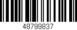 Código de barras (EAN, GTIN, SKU, ISBN): '48799837'
