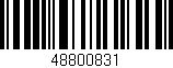 Código de barras (EAN, GTIN, SKU, ISBN): '48800831'
