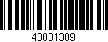 Código de barras (EAN, GTIN, SKU, ISBN): '48801389'