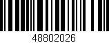 Código de barras (EAN, GTIN, SKU, ISBN): '48802026'