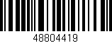 Código de barras (EAN, GTIN, SKU, ISBN): '48804419'