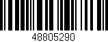 Código de barras (EAN, GTIN, SKU, ISBN): '48805290'