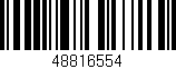Código de barras (EAN, GTIN, SKU, ISBN): '48816554'
