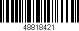 Código de barras (EAN, GTIN, SKU, ISBN): '48818421'