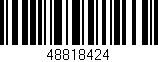 Código de barras (EAN, GTIN, SKU, ISBN): '48818424'