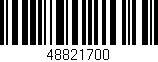Código de barras (EAN, GTIN, SKU, ISBN): '48821700'