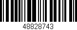 Código de barras (EAN, GTIN, SKU, ISBN): '48828743'