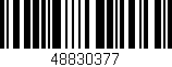 Código de barras (EAN, GTIN, SKU, ISBN): '48830377'