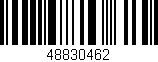 Código de barras (EAN, GTIN, SKU, ISBN): '48830462'