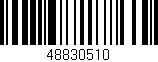 Código de barras (EAN, GTIN, SKU, ISBN): '48830510'