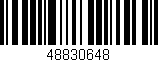 Código de barras (EAN, GTIN, SKU, ISBN): '48830648'