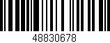 Código de barras (EAN, GTIN, SKU, ISBN): '48830678'