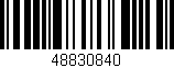 Código de barras (EAN, GTIN, SKU, ISBN): '48830840'