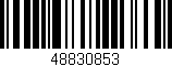 Código de barras (EAN, GTIN, SKU, ISBN): '48830853'