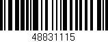 Código de barras (EAN, GTIN, SKU, ISBN): '48831115'