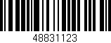 Código de barras (EAN, GTIN, SKU, ISBN): '48831123'