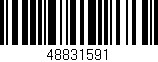 Código de barras (EAN, GTIN, SKU, ISBN): '48831591'