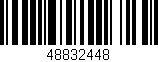Código de barras (EAN, GTIN, SKU, ISBN): '48832448'