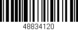 Código de barras (EAN, GTIN, SKU, ISBN): '48834120'
